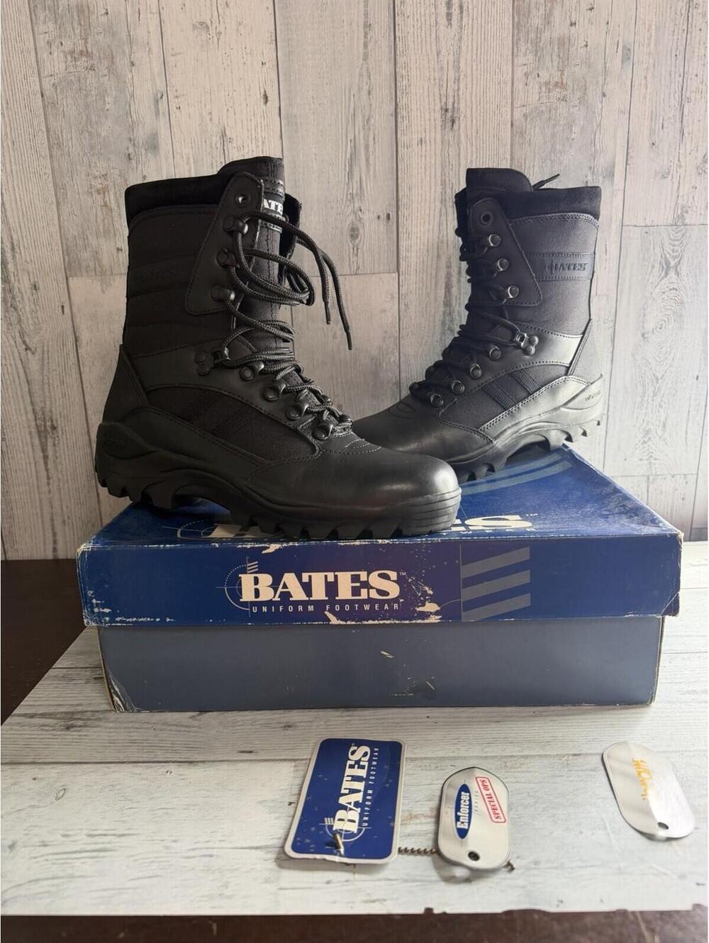 BATES Uniform Footwear 02103 ENFORCER SERIES 8" Black Boot Mens 7.5W